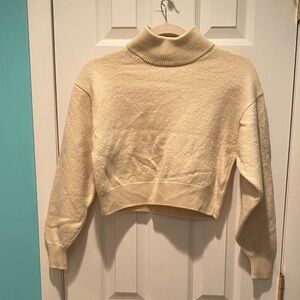 Wilfred Light Cream Turtleneck Sweater